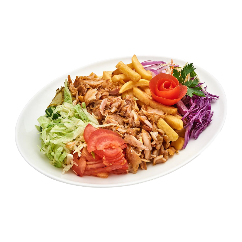 Kebab na talerzu