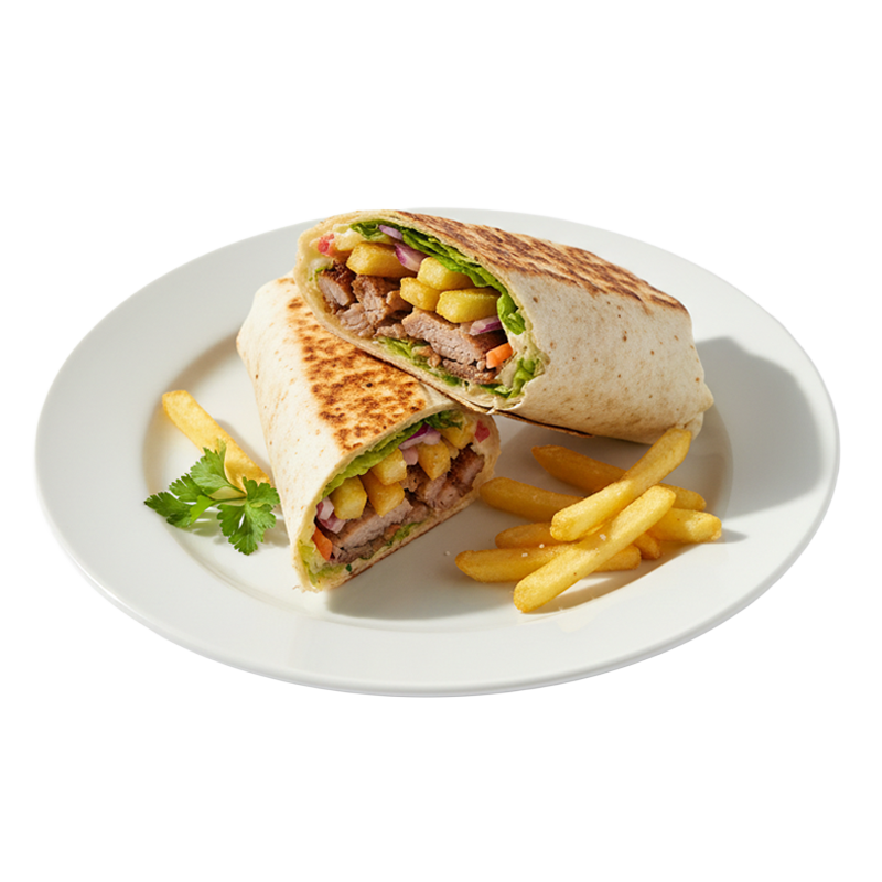 Rollo z frytkami